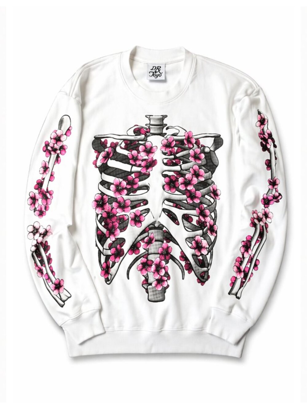 Dr. Romanelli Drx Toyo Skull & Blossoms Holiday Collection Sweatshirt